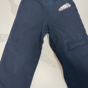 Roots Kids Navy Sweatpants with White Graphic
